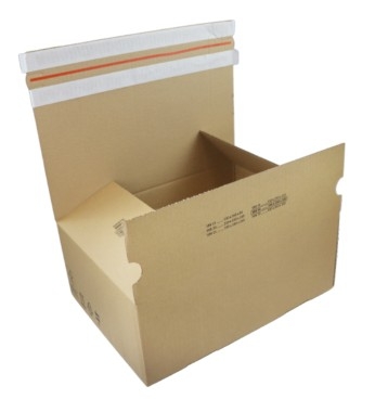 Flexipack SENDBACKBOX F703 – returvennlige sendesker med dobbel limstripe (SBB15–SBB70)