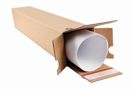 Flexipack Fraktesker for plakater og lange varer: TUBEBOX – 105×105 mm (T05–T40)