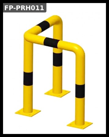 Hjørnebeskytter FP-PRH011 600×400×400 – kompakt påkjørselsvern – gul/svart