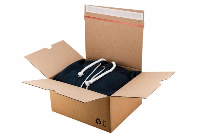 SENDBOX F703 – sendesker med selvklebende lukking og rivetape (S10–S80)