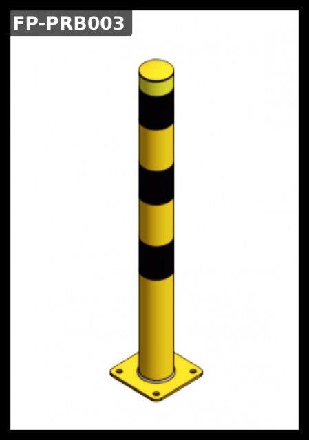 Kraftig pullert som gir tydelig og robust beskyttelse i trafikkerte områder.