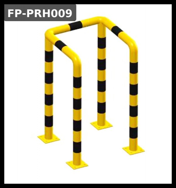 Hjørnebeskytter FP-PRH009 1000×400×400 – Ø60 – gul/svart